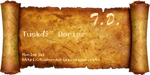 Tuskó Dorisz névjegykártya